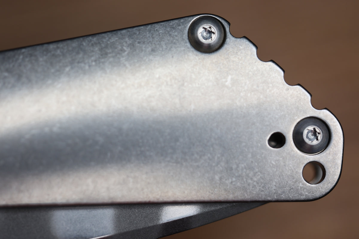 STRIDER KNIVES SNG STONEWASH CC RADIUS TITANIUM GHOST STRIPE S30V BLADE