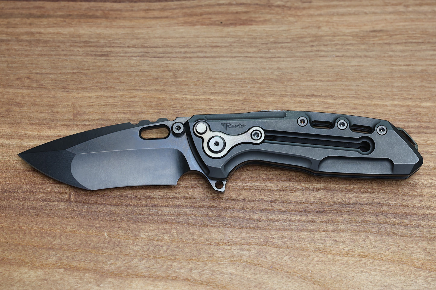 REATE T1000 V2 FLIPPER DLC MILLED TITANIUM W/ CRYSTAL TI & DLC RECURVE M390