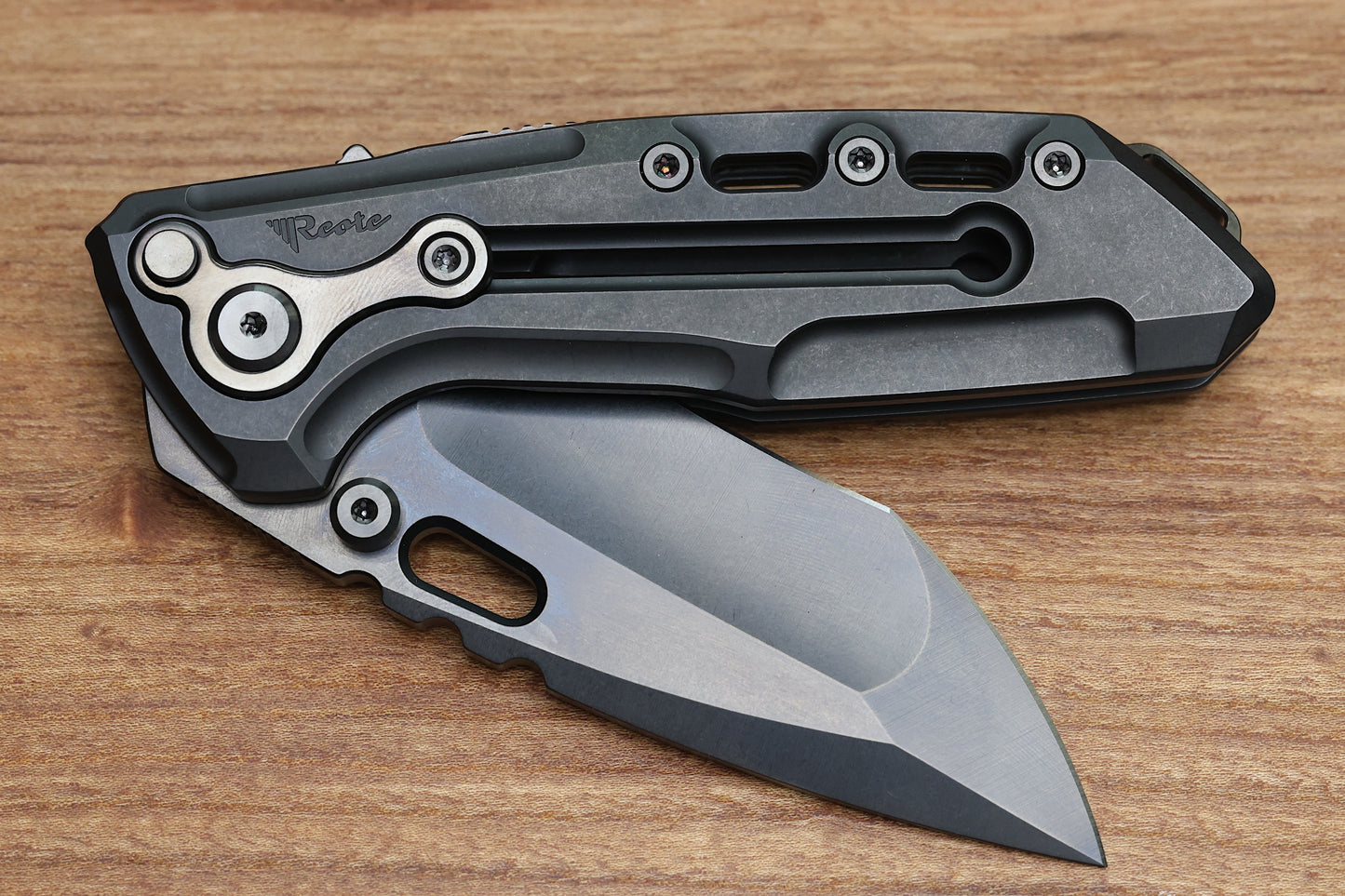 REATE T1000 V2 FLIPPER DLC MILLED TITANIUM W/ CRYSTAL TI & DLC RECURVE M390