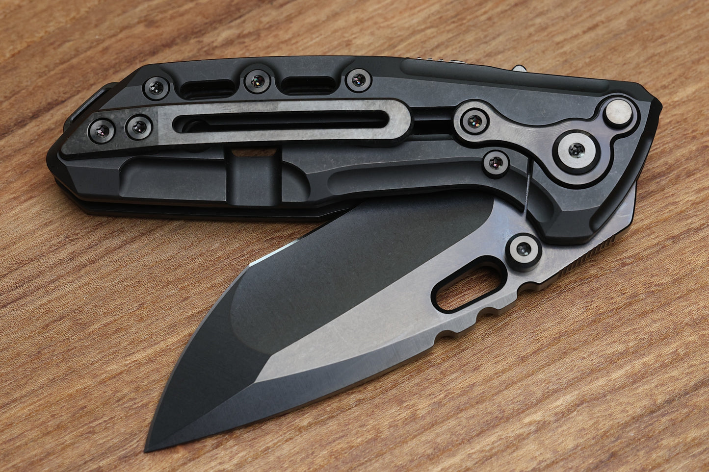 REATE T1000 V2 FLIPPER DLC MILLED TITANIUM W/ CRYSTAL TI & DLC RECURVE M390