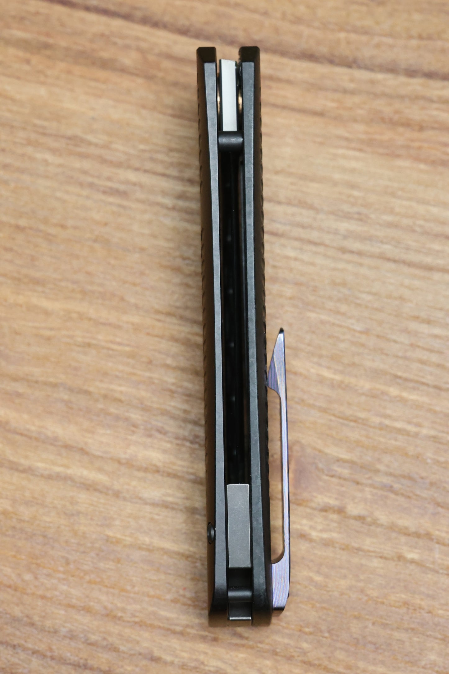 CUSTOM KNIFE FACTORY YETI GNOME 2.0 CRYSTAL TITANIUM & M398