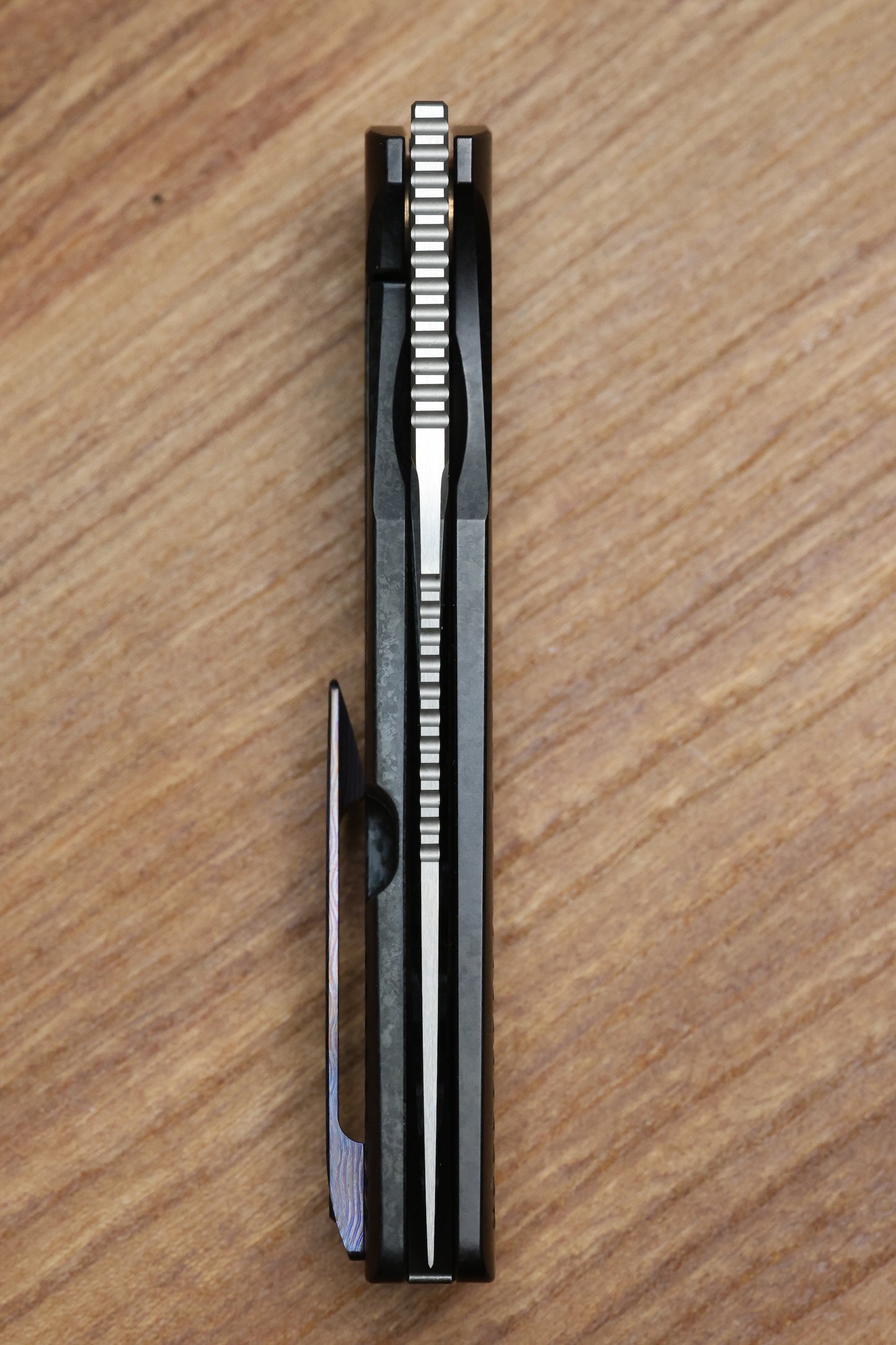 CUSTOM KNIFE FACTORY YETI GNOME 2.0 CRYSTAL TITANIUM & M398