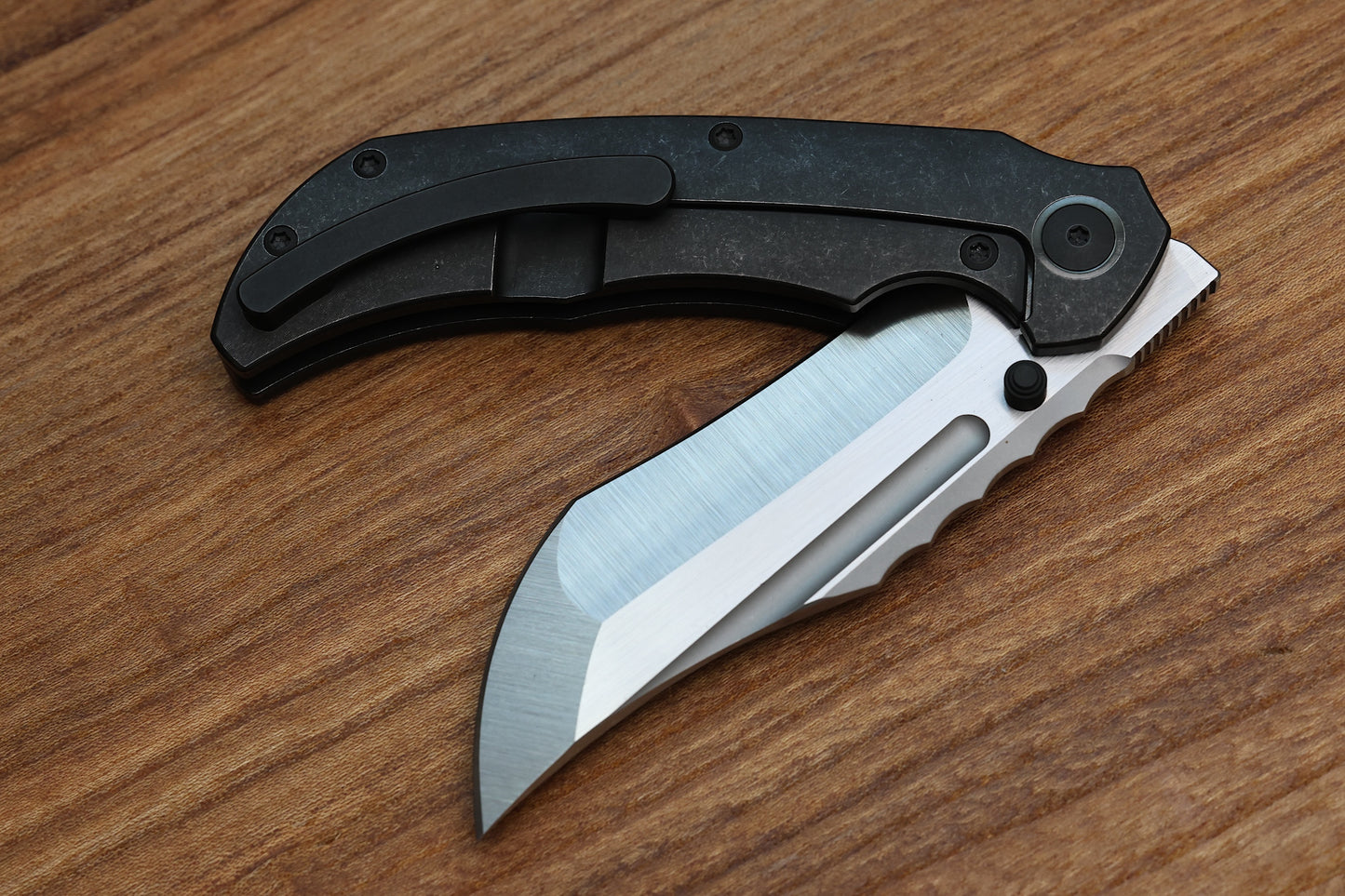 MERRIKEN KNIVES BLACK PVD FRAME LOCK MINI ULTIMATUM - MAGNACUT