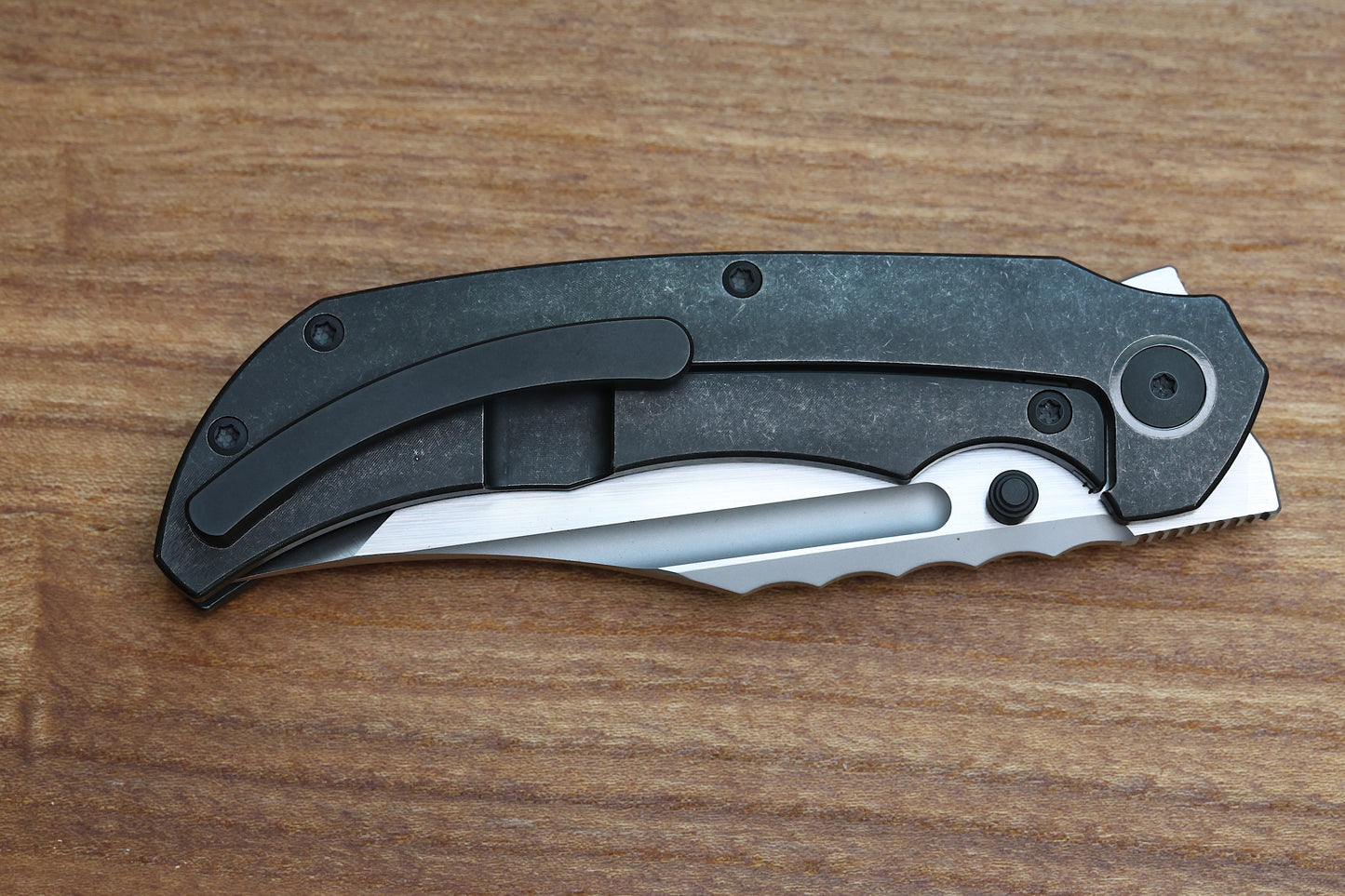 MERRIKEN KNIVES BLACK PVD FRAME LOCK MINI ULTIMATUM - MAGNACUT