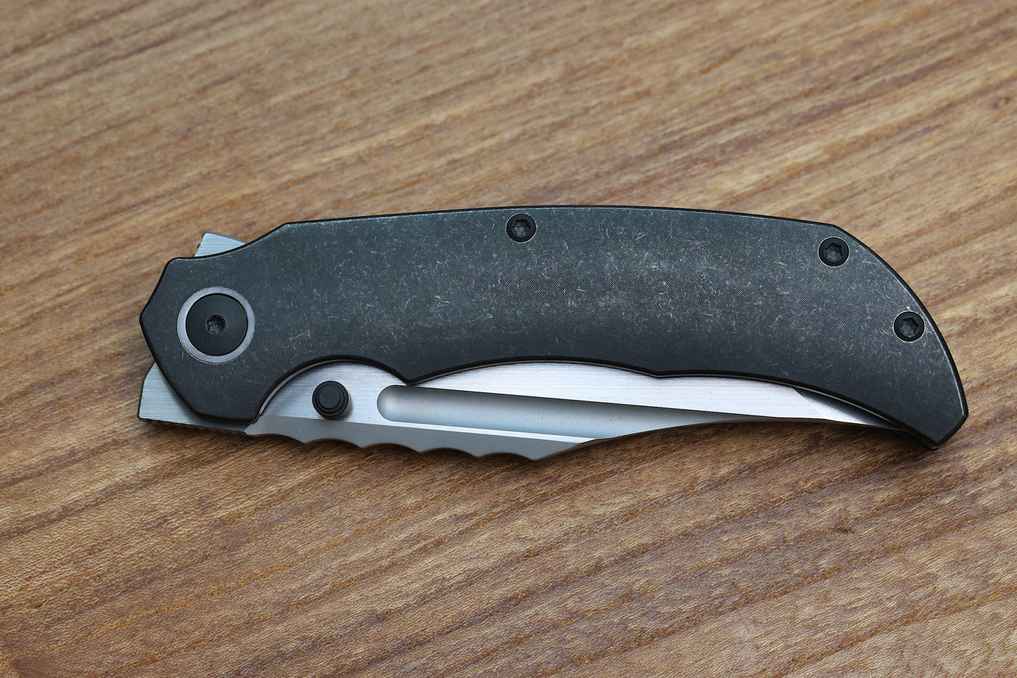 MERRIKEN KNIVES BLACK PVD FRAME LOCK MINI ULTIMATUM - MAGNACUT