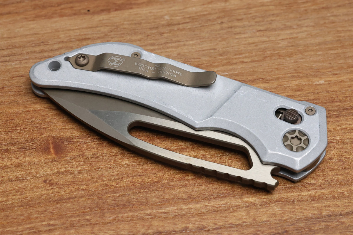 HERETIC KOSCHEI BLIZZARDWORN HANDLES W/ BRONZE MAGNACUT H061-7A-BLZ