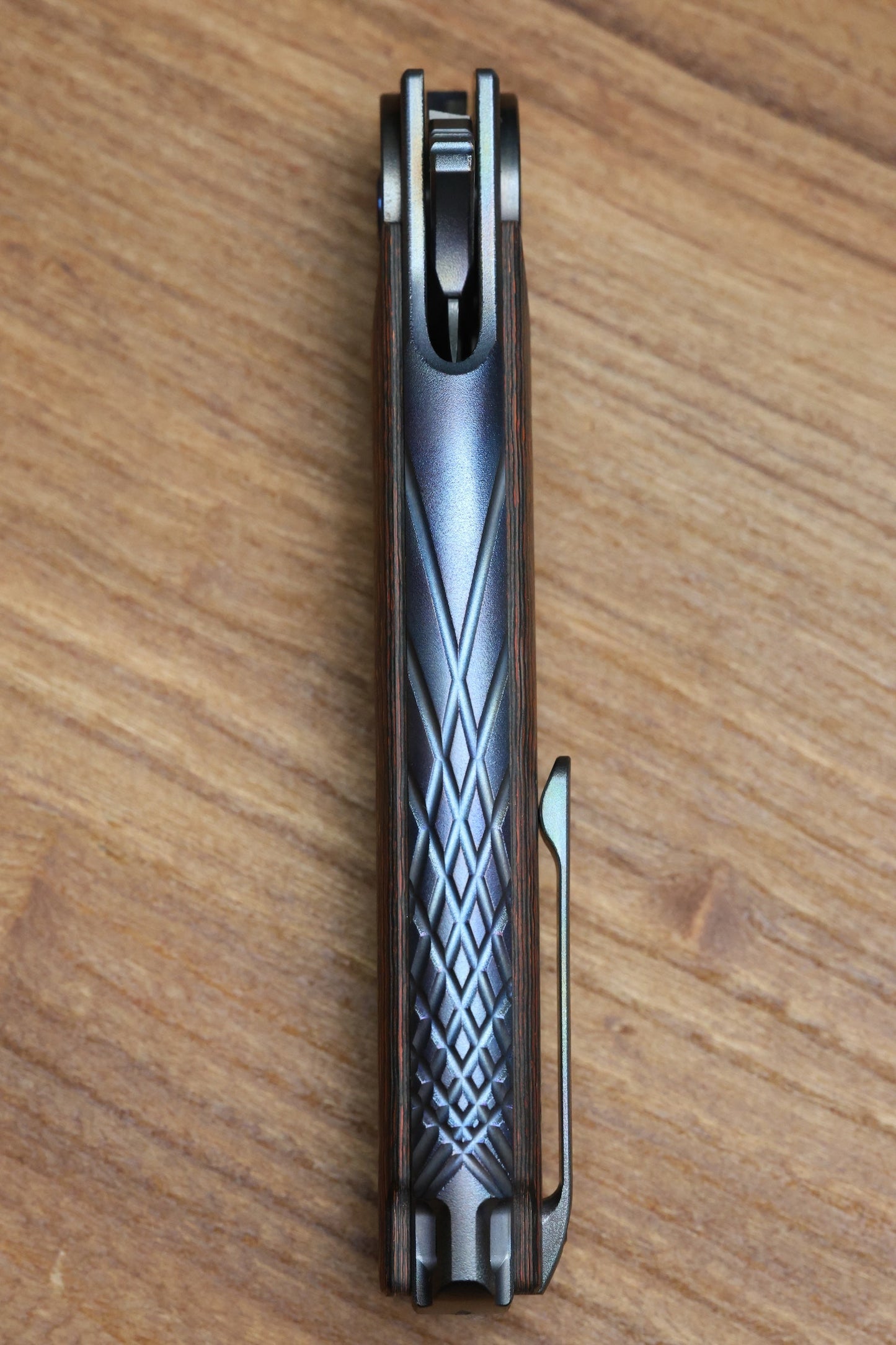 REATE KNIVES JACK 2.0 INTEGRAL RED FAT CARBON INLAY WITH DAMASTEEL BLADE