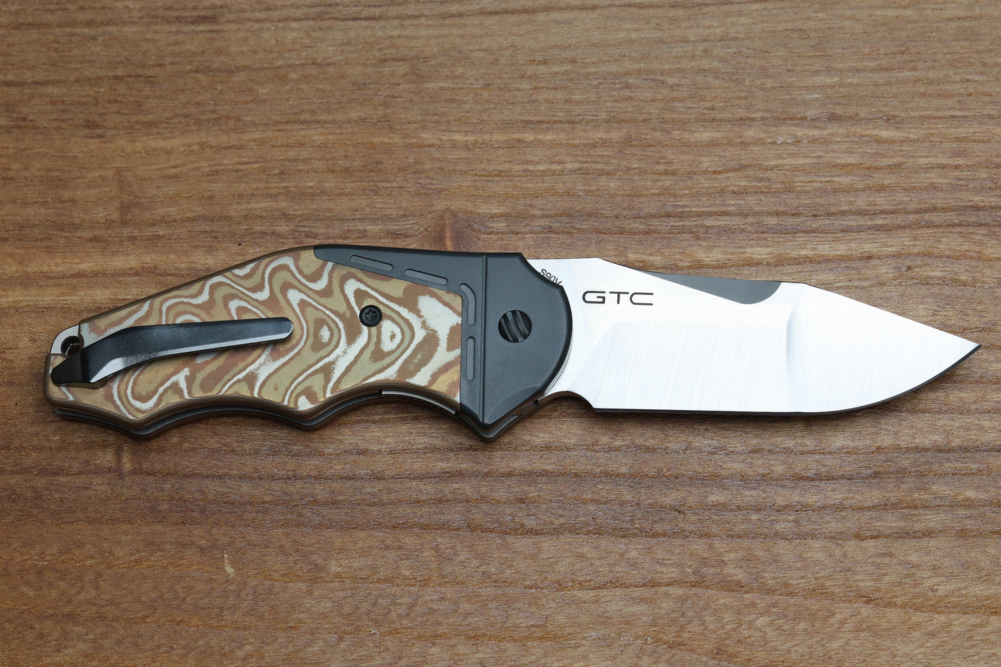 YAN'S GTC CABOT MOKUME COPPER DARK MATTER FAT CARBON S90V BLADE
