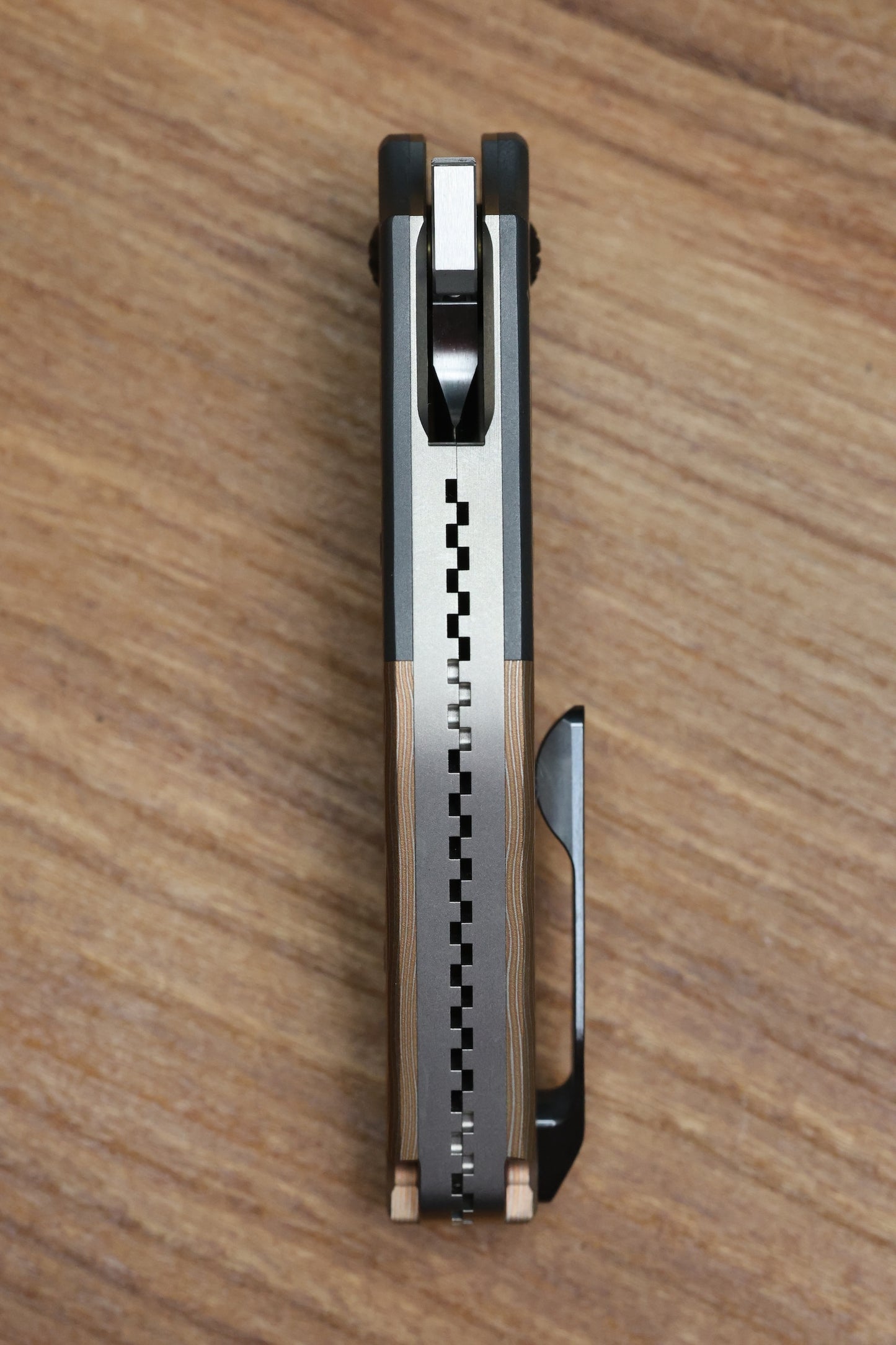 YAN'S GTC CABOT MOKUME COPPER DARK MATTER FAT CARBON S90V BLADE