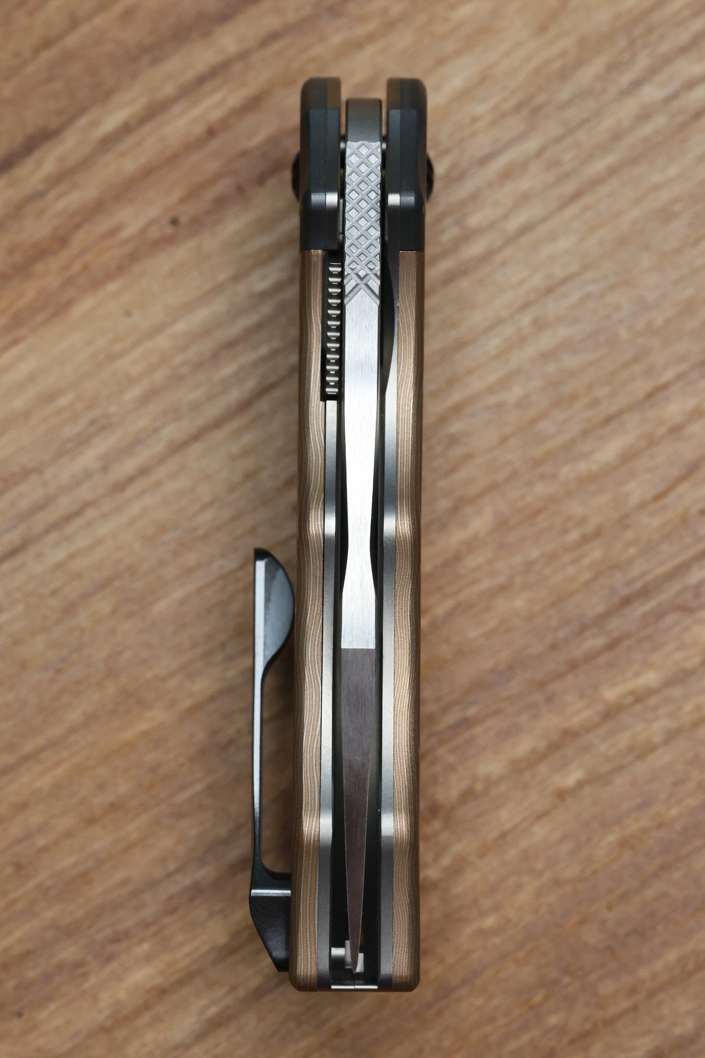 YAN'S GTC CABOT MOKUME COPPER DARK MATTER FAT CARBON S90V BLADE