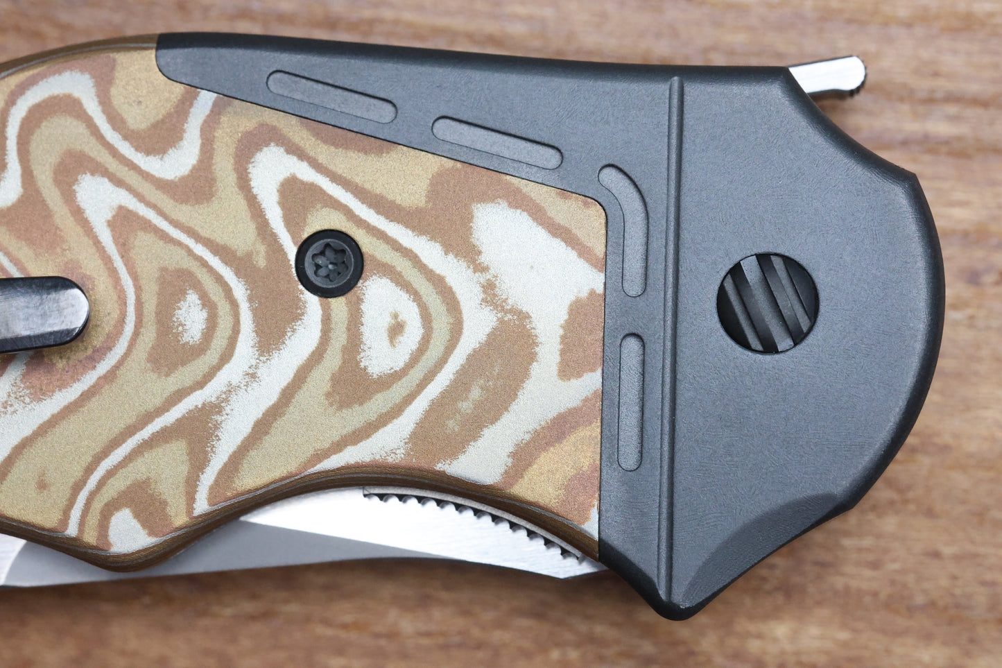 YAN'S GTC CABOT MOKUME COPPER DARK MATTER FAT CARBON S90V BLADE