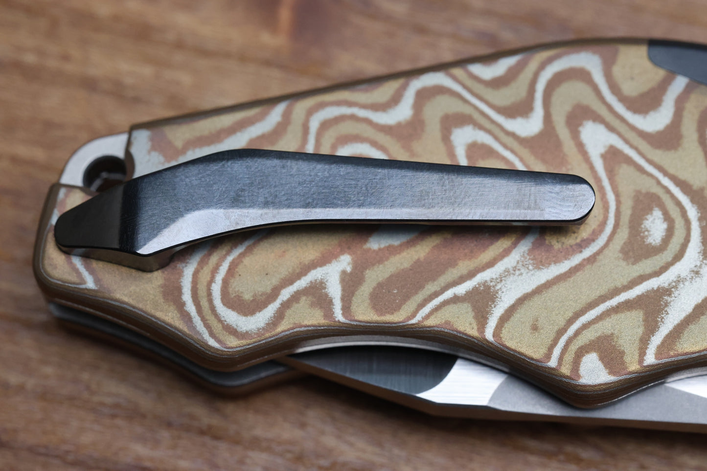 YAN'S GTC CABOT MOKUME COPPER DARK MATTER FAT CARBON S90V BLADE