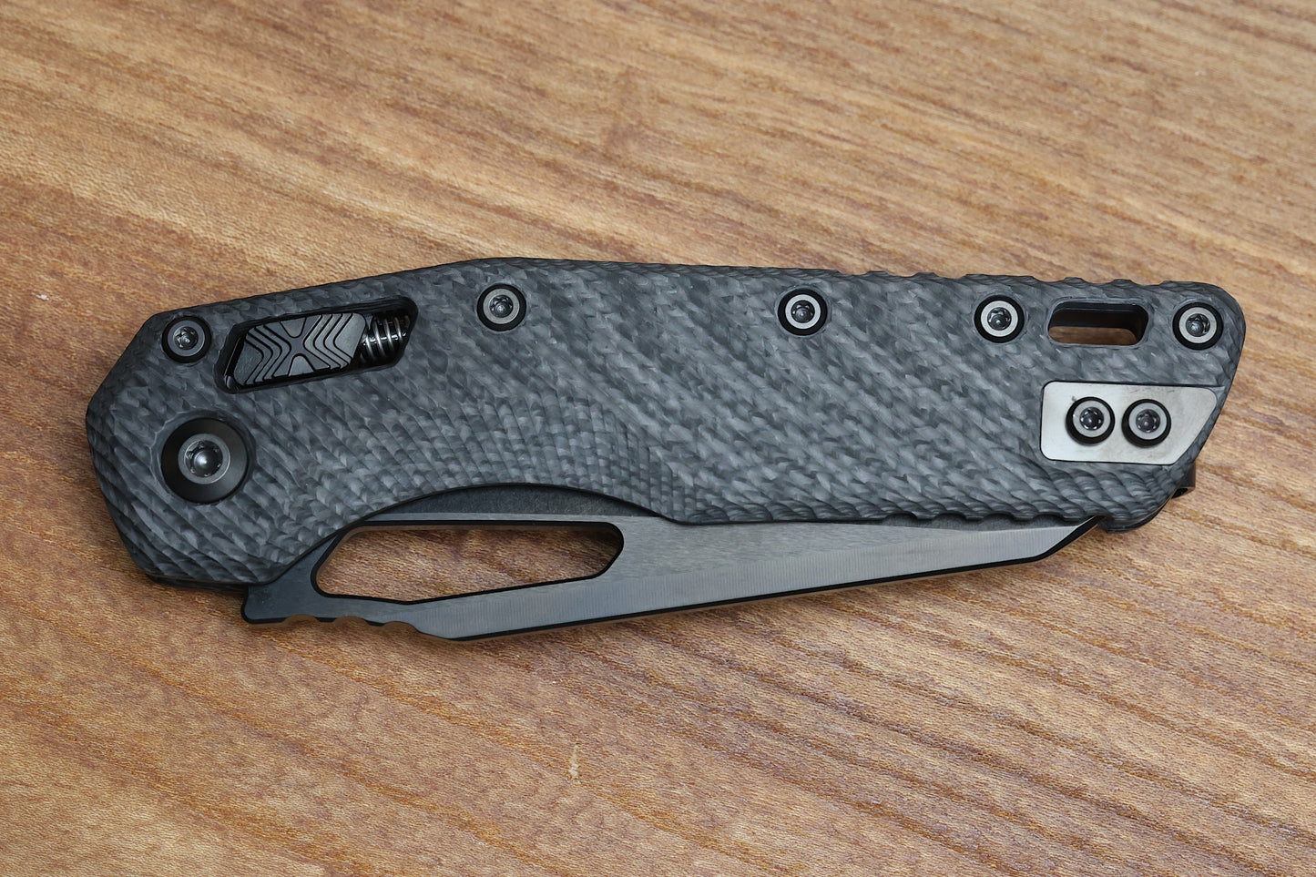 MICROTECH KNIVES MSI RAM LOK FLUTED CARBON FIBER & DLC M390MK SIGNATURE SERIES 210-1 DLCTFLCFS