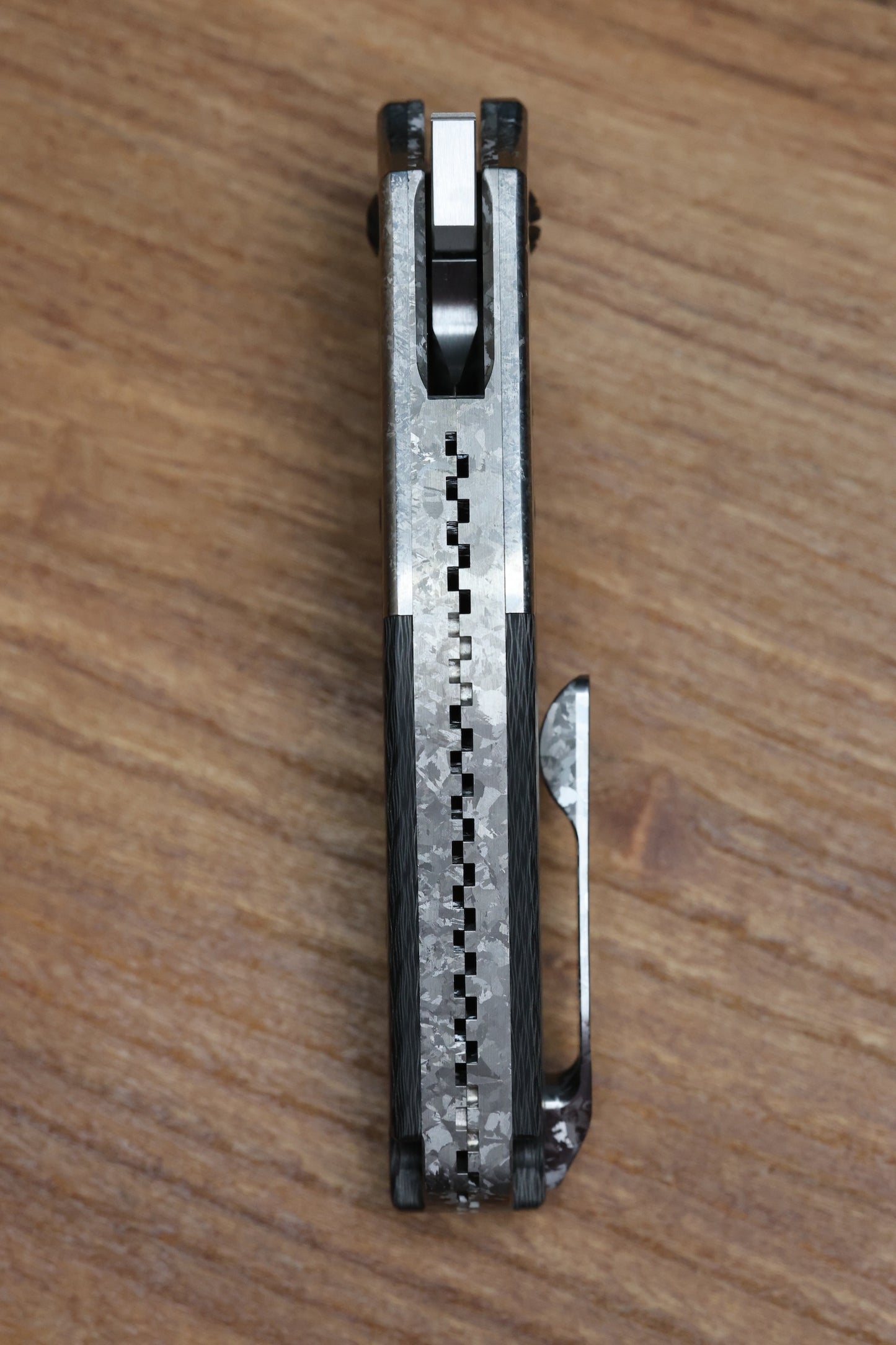YAN's GTC CABOT CARBON FIBER CRYSTALIZED TITANIUM HANDLE S90V BLADE