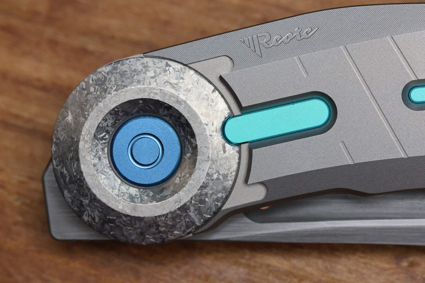 REATE KNIVES VULPEX VK-CLU MILLED CYAN BLUE ACCENT HAND RUBBED ACID WASHED ELMAX