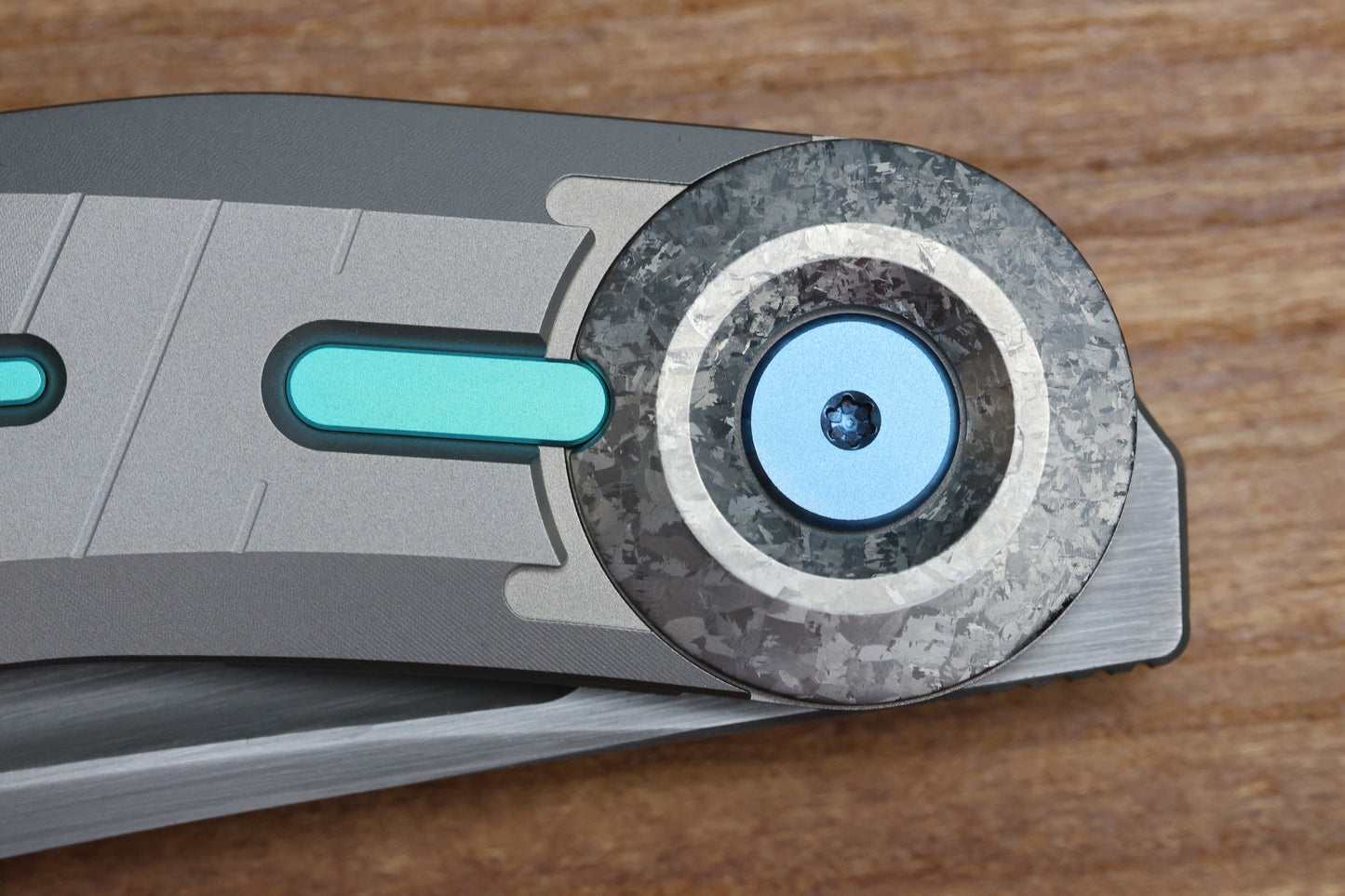 REATE KNIVES VULPEX VK-CLU MILLED CYAN BLUE ACCENT HAND RUBBED ACID WASHED ELMAX