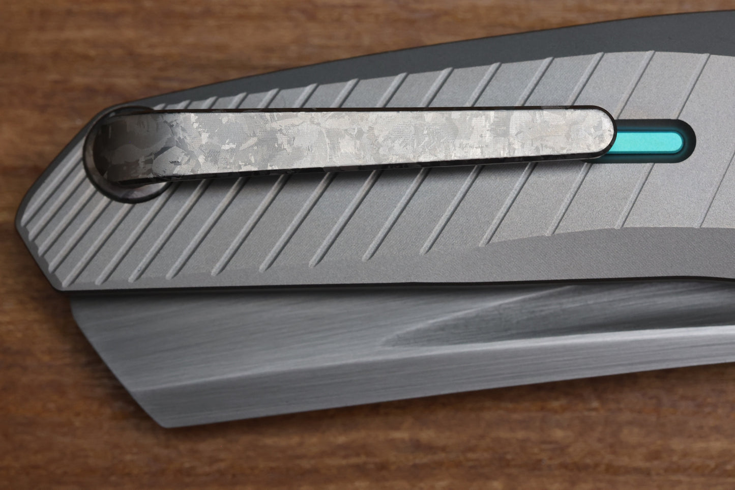 REATE KNIVES VULPEX VK-CLU MILLED CYAN BLUE ACCENT HAND RUBBED ACID WASHED ELMAX