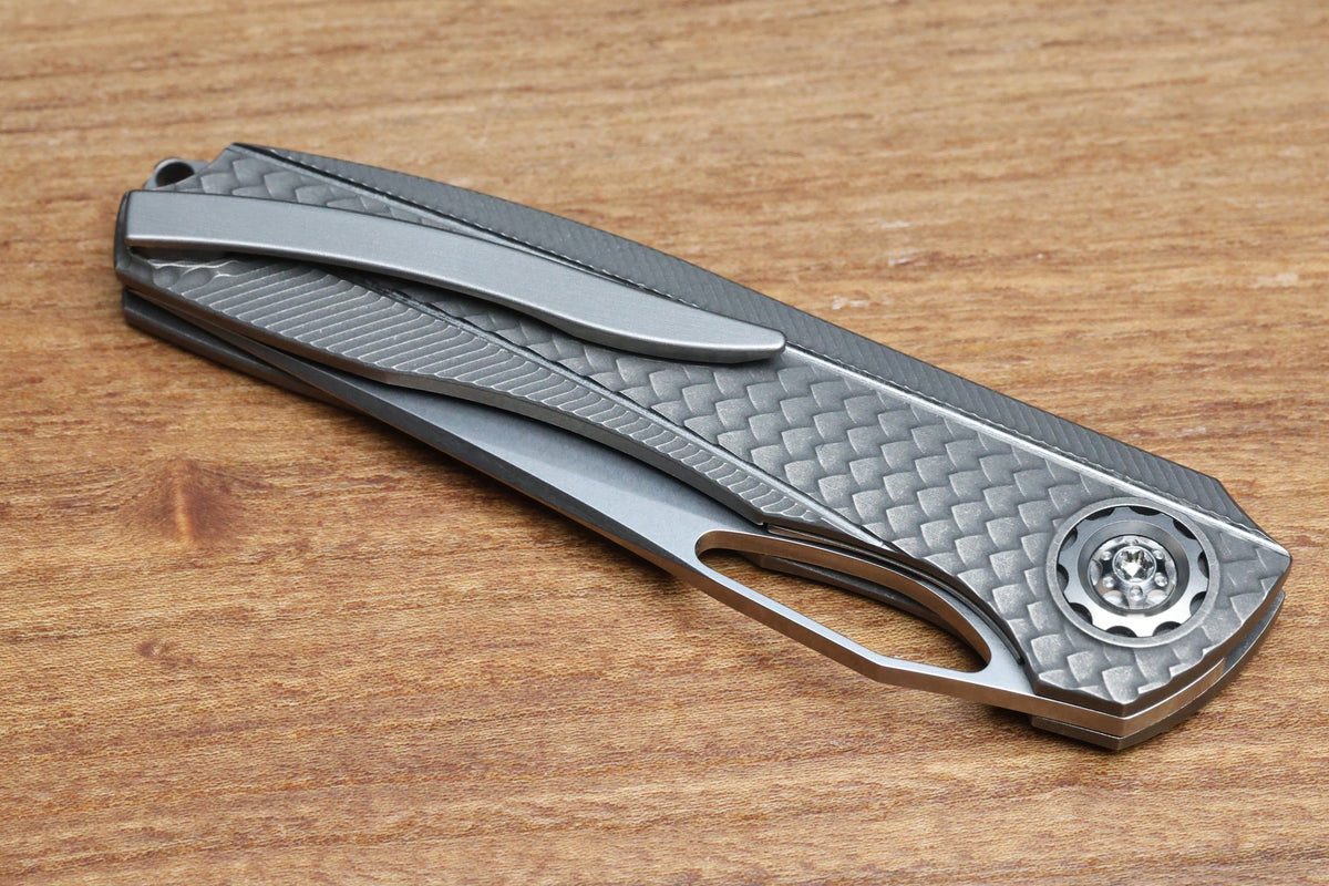 KODY EUTSLER INSET DUK DRAGONSCALE TITANIUM CPM154 BLADE (PREOWNED)