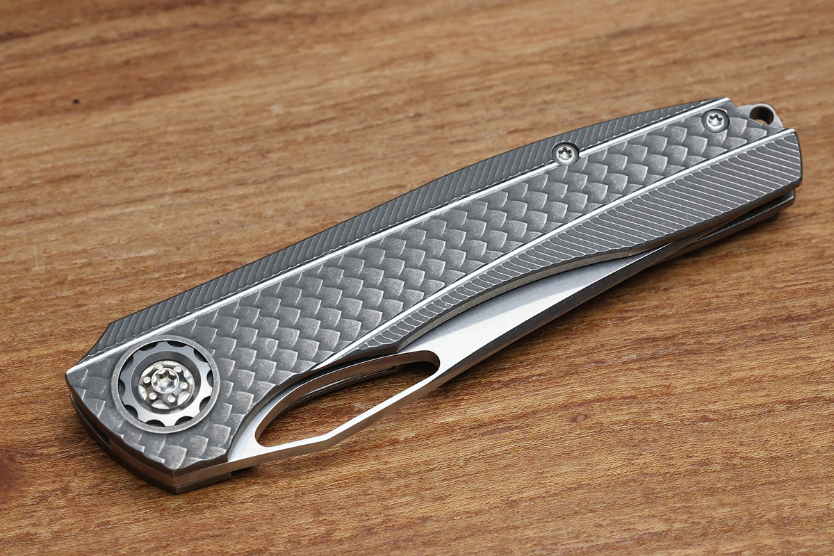 KODY EUTSLER INSET DUK DRAGONSCALE TITANIUM CPM154 BLADE (PREOWNED)