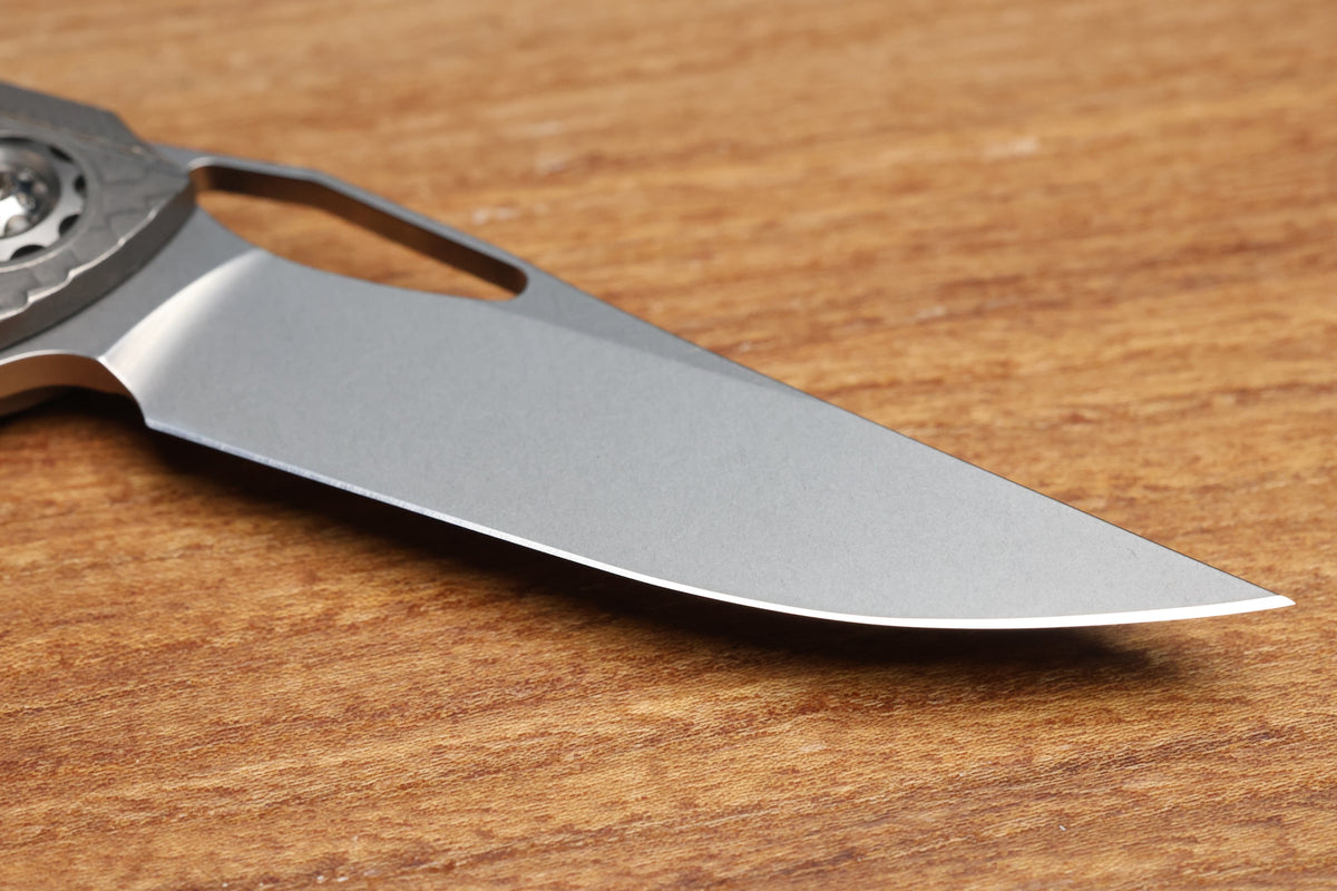 KODY EUTSLER INSET DUK DRAGONSCALE TITANIUM CPM154 BLADE (PREOWNED)