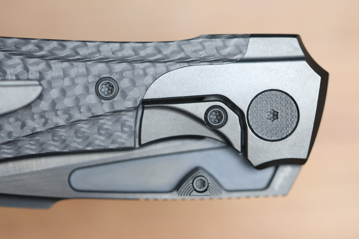 NULL KNIVES VOODOO DOLL BLACK DLC TITANIUM BOLSTER SATIN DLC VANAX BLADE (PREOWNED)