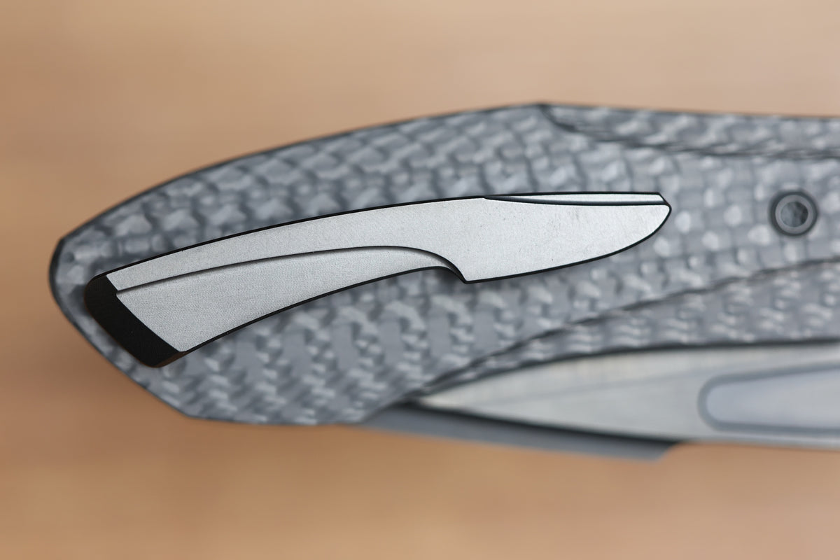 NULL KNIVES VOODOO DOLL BLACK DLC TITANIUM BOLSTER SATIN DLC VANAX BLADE (PREOWNED)