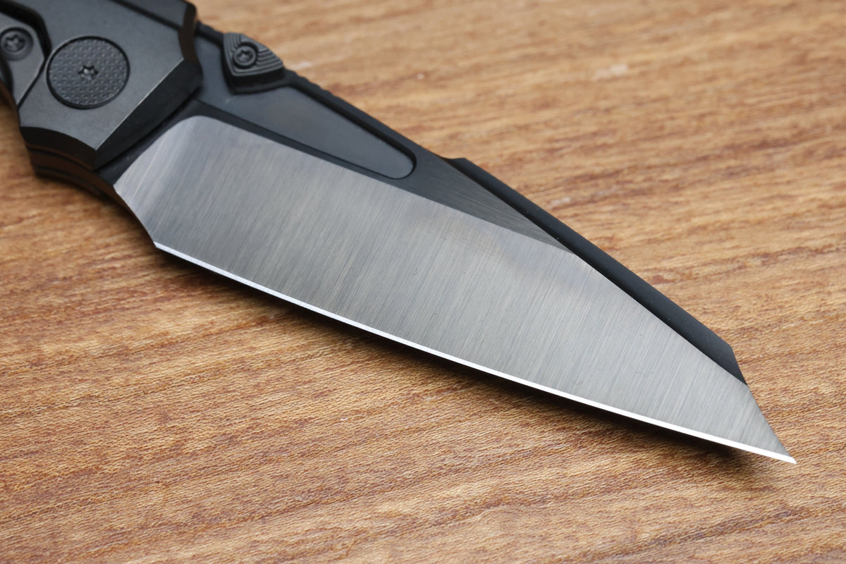 NULL KNIVES VOODOO DOLL BLACK DLC TITANIUM BOLSTER SATIN DLC VANAX BLADE (PREOWNED)