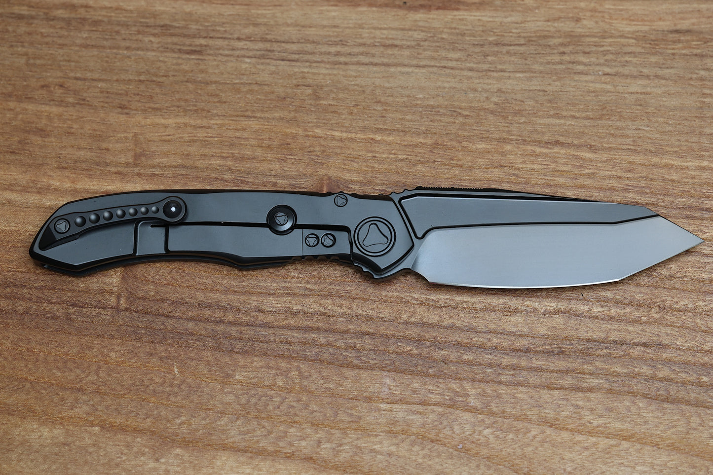 MICROTECH ANAX TITANIUM DLC TANTO M390 & CARBON FIBER INLAY 191C-1 DLCTCFITI