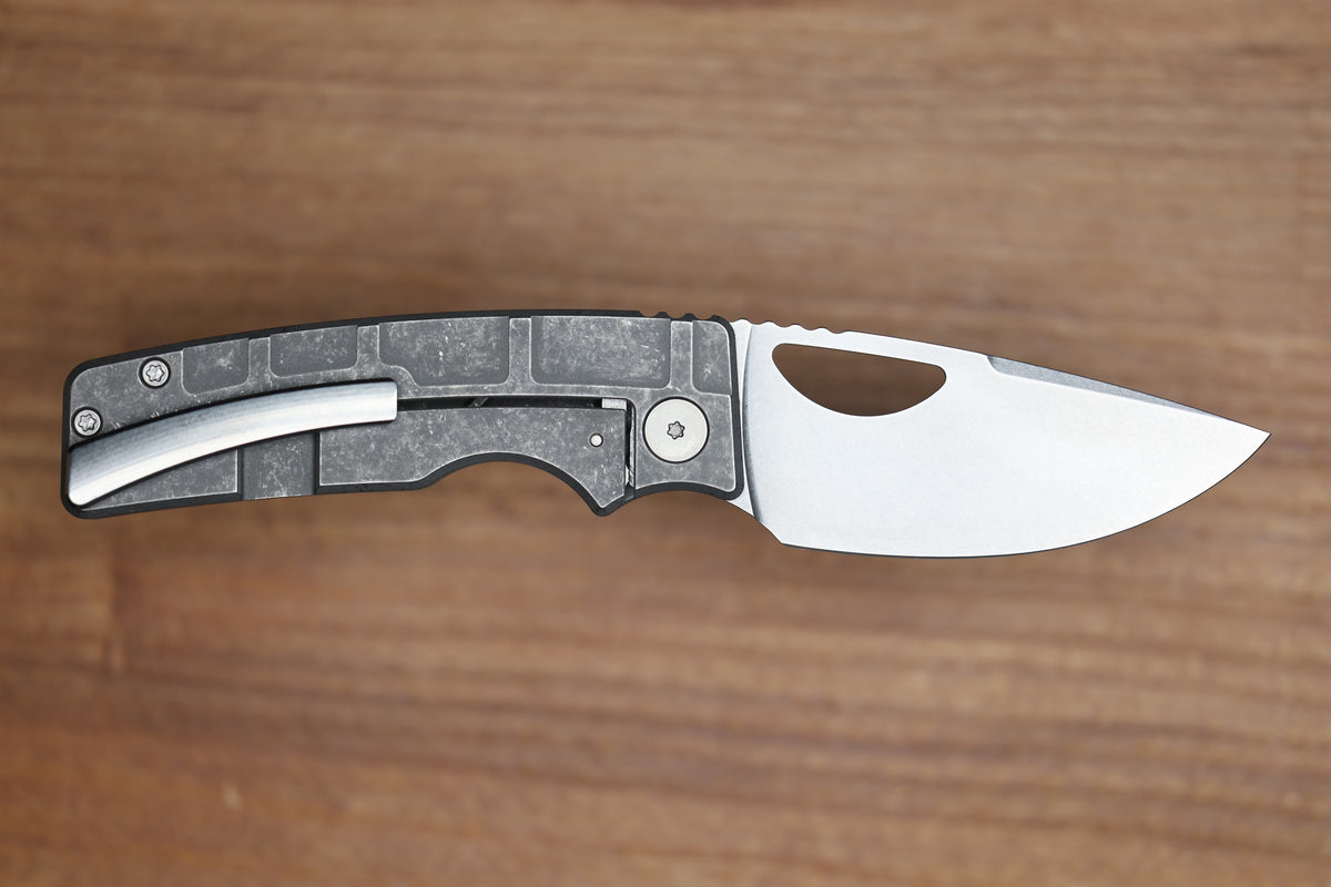 OZ MACHINE COMPANY ROOSEVELT MAG MILLED TITANIUM MAGNACUT BLADE #2285 (PREOWNED)