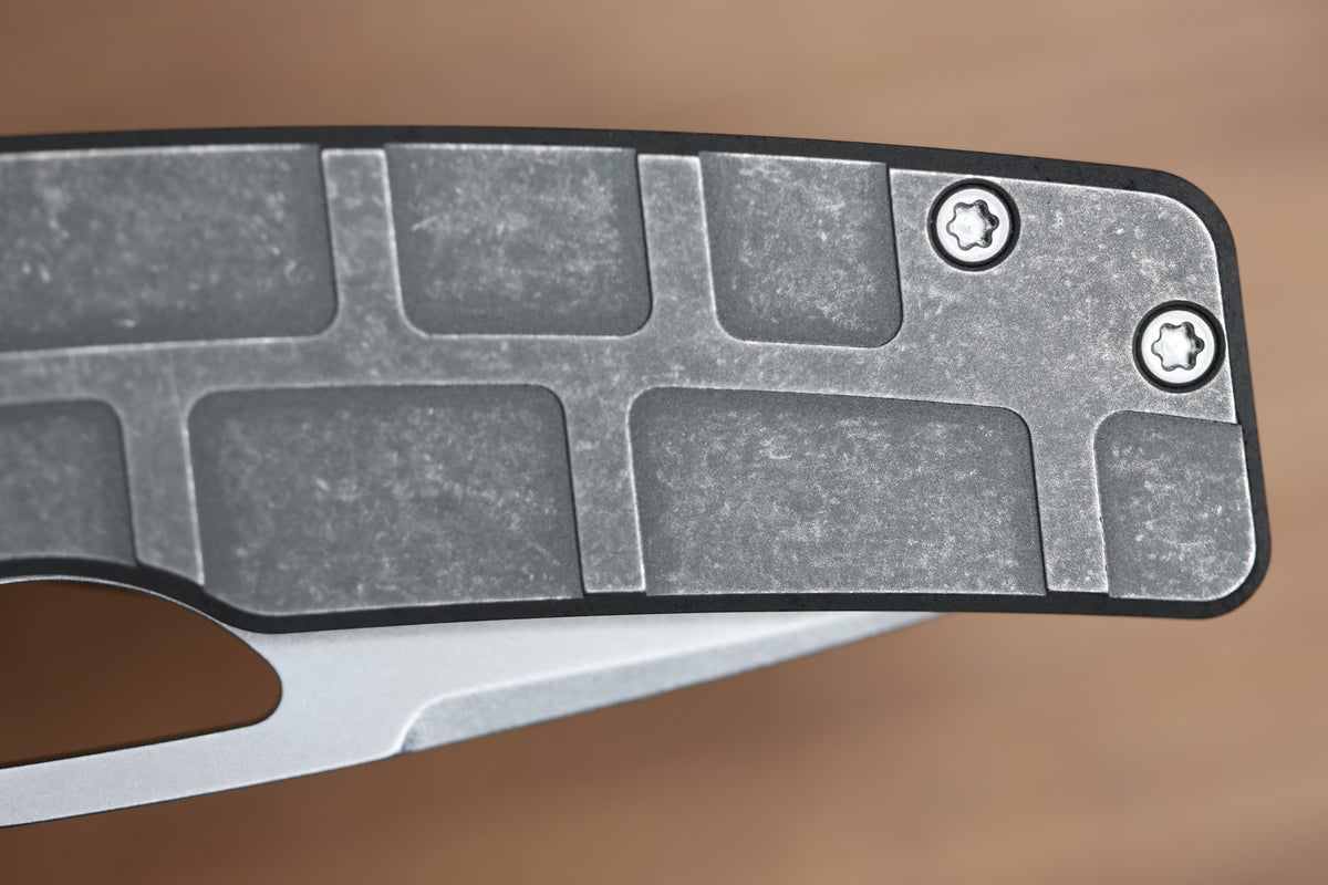 OZ MACHINE COMPANY ROOSEVELT MAG MILLED TITANIUM MAGNACUT BLADE #2285 (PREOWNED)