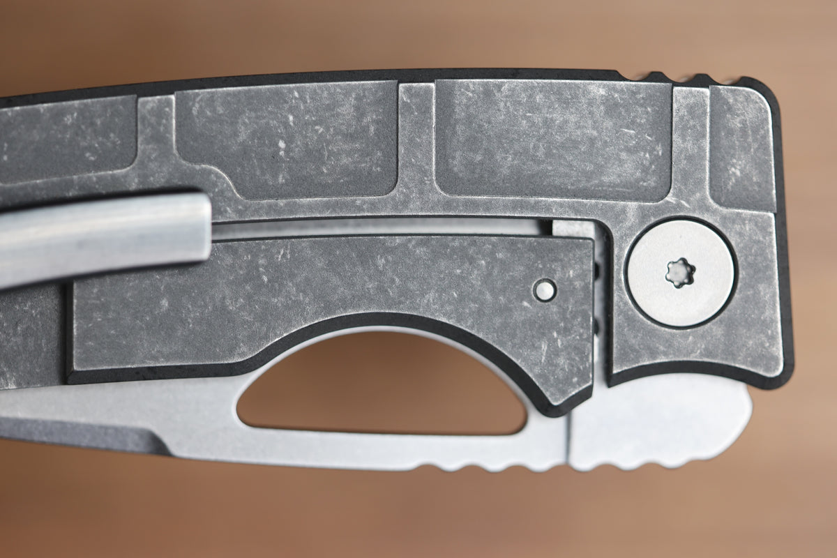 OZ MACHINE COMPANY ROOSEVELT MAG MILLED TITANIUM MAGNACUT BLADE #2285 (PREOWNED)