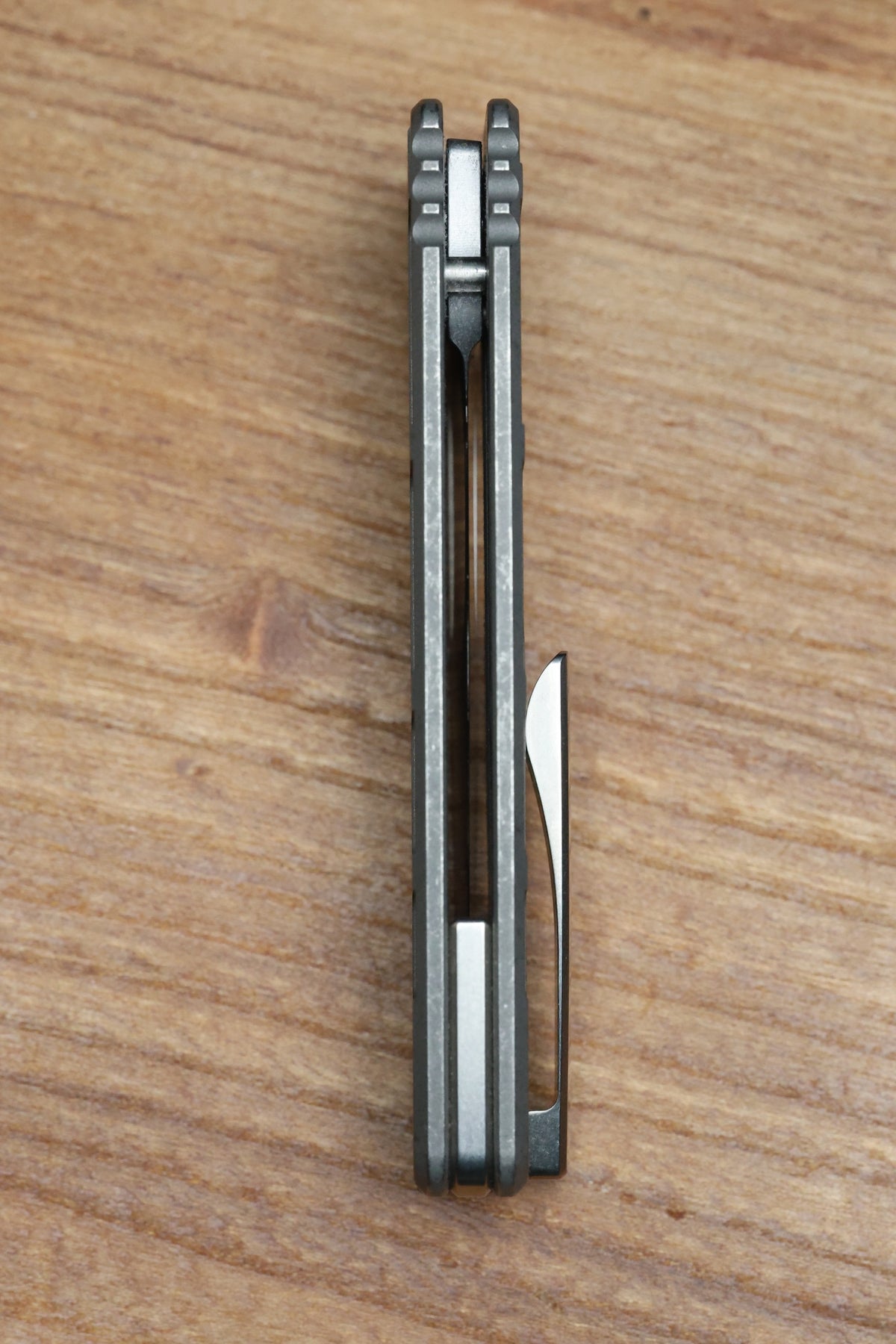 OZ MACHINE COMPANY ROOSEVELT MAG MILLED TITANIUM MAGNACUT BLADE #2285 (PREOWNED)
