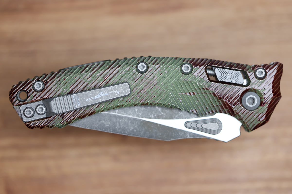 MICROTECH AMPHIBIAN RAM LOK OUTBREAK FLUTED ALUMINUM W/ M390MK 137RL-1FLOBS