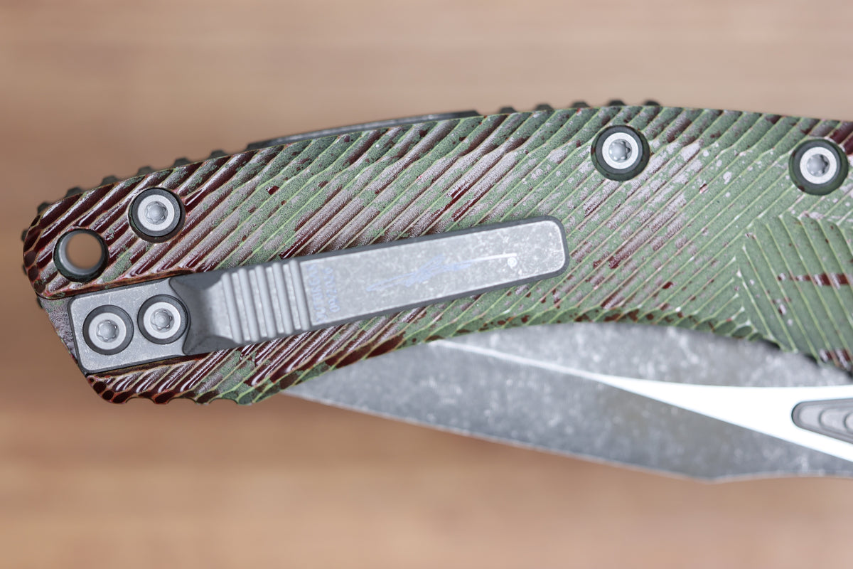 MICROTECH AMPHIBIAN RAM LOK OUTBREAK FLUTED ALUMINUM W/ M390MK 137RL-1FLOBS