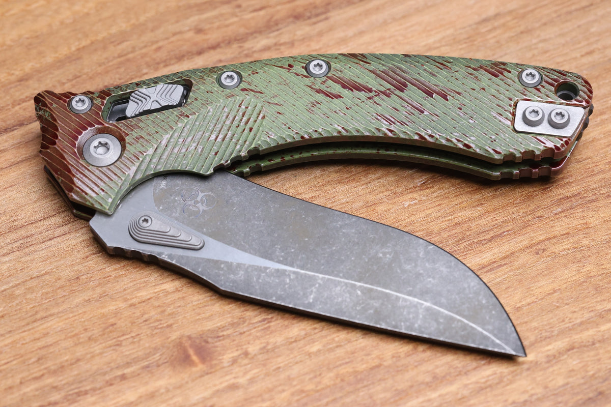 MICROTECH AMPHIBIAN RAM LOK OUTBREAK FLUTED ALUMINUM W/ M390MK 137RL-1FLOBS