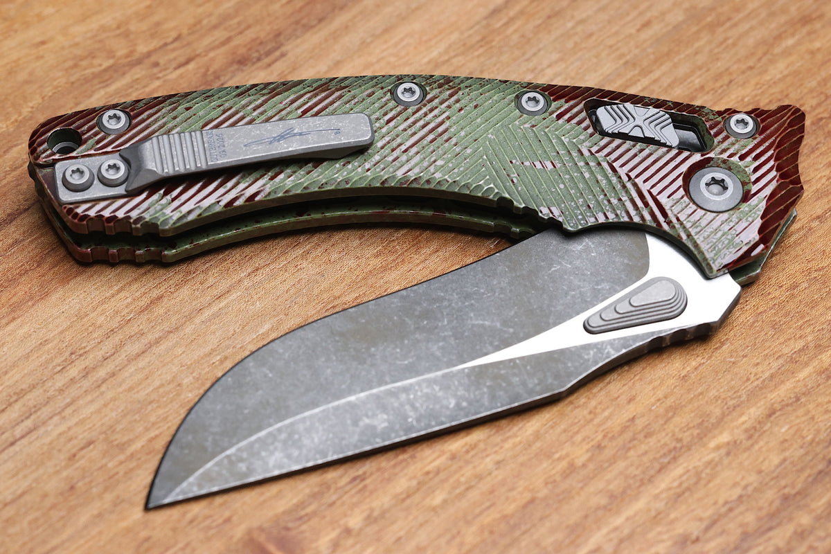 MICROTECH AMPHIBIAN RAM LOK OUTBREAK FLUTED ALUMINUM W/ M390MK 137RL-1FLOBS