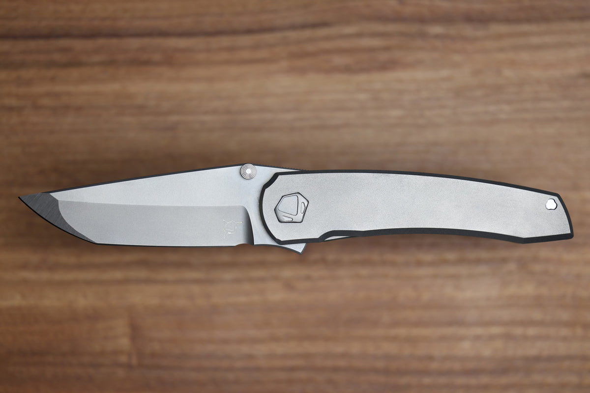 SHARKNIVCO WAKA V5 TITANIUM FRAME LOCK ZIRBLAST RWL34 BLADE