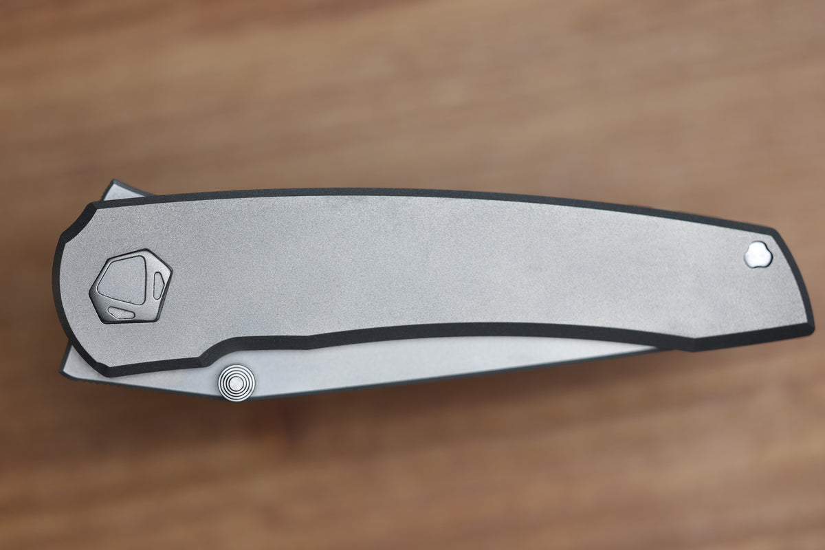 SHARKNIVCO WAKA V5 TITANIUM FRAME LOCK ZIRBLAST RWL34 BLADE