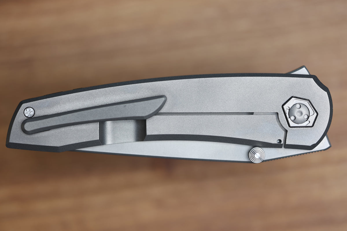 SHARKNIVCO WAKA V5 TITANIUM FRAME LOCK ZIRBLAST RWL34 BLADE