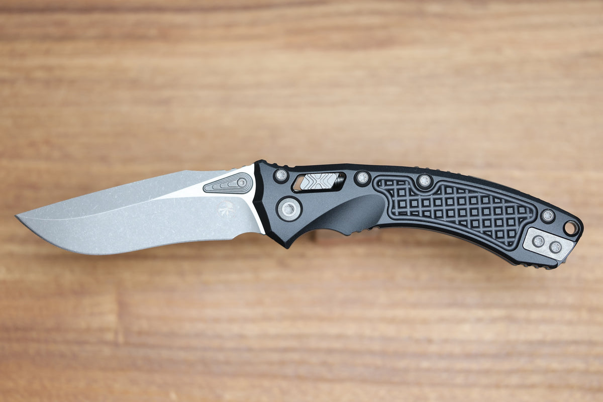MICROTECH AMPHIBIAN MINI RAM LOK BLACK FRAG ALUMINUM & APOCALYPTIC M390MK 137MRL-10APFR