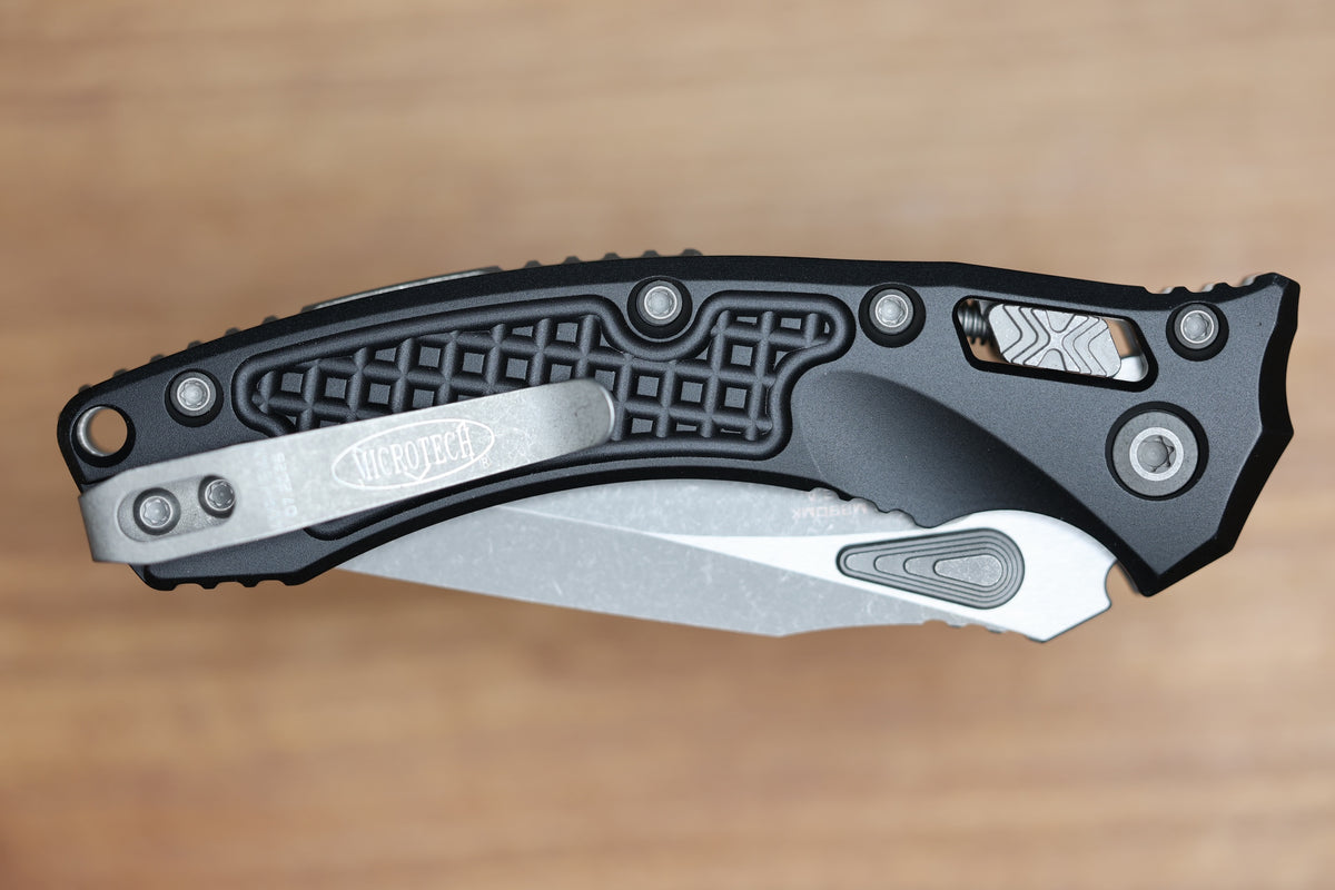 MICROTECH AMPHIBIAN MINI RAM LOK BLACK FRAG ALUMINUM & APOCALYPTIC M390MK 137MRL-10APFR
