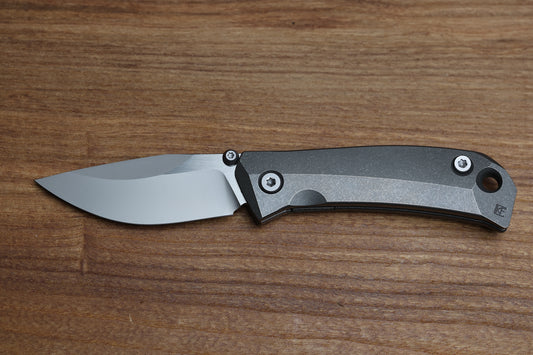 CUSTOM KNIFE FACTORY BRAT W/ M398 AND TITANIUM/ZIRCUTI