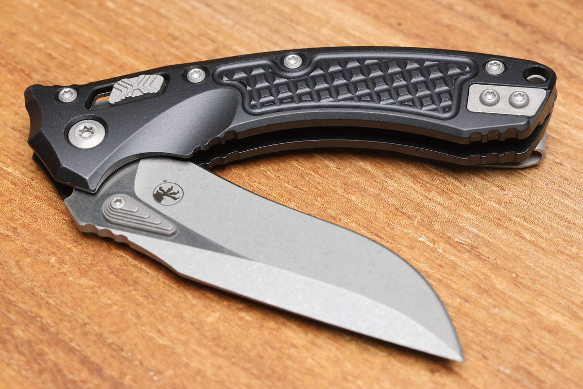 MICROTECH AMPHIBIAN MINI RAM LOK BLACK FRAG ALUMINUM & APOCALYPTIC M390MK 137MRL-10APFR