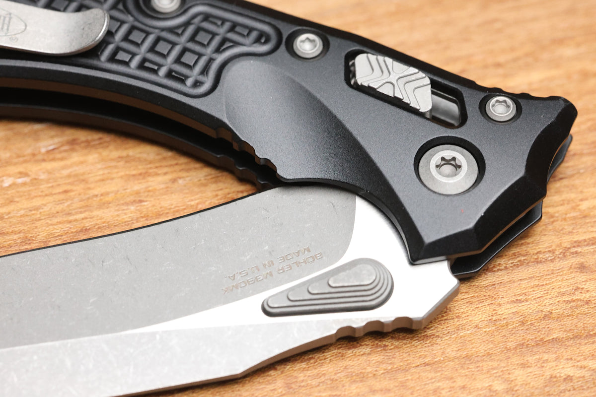 MICROTECH AMPHIBIAN MINI RAM LOK BLACK FRAG ALUMINUM & APOCALYPTIC M390MK 137MRL-10APFR