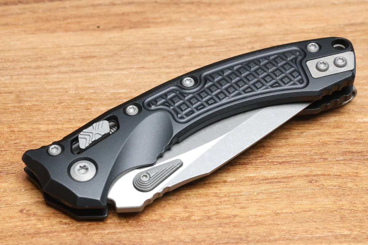 MICROTECH AMPHIBIAN MINI RAM LOK BLACK FRAG ALUMINUM & APOCALYPTIC M390MK 137MRL-10APFR