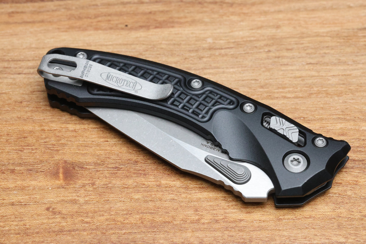 MICROTECH AMPHIBIAN MINI RAM LOK BLACK FRAG ALUMINUM & APOCALYPTIC M390MK 137MRL-10APFR