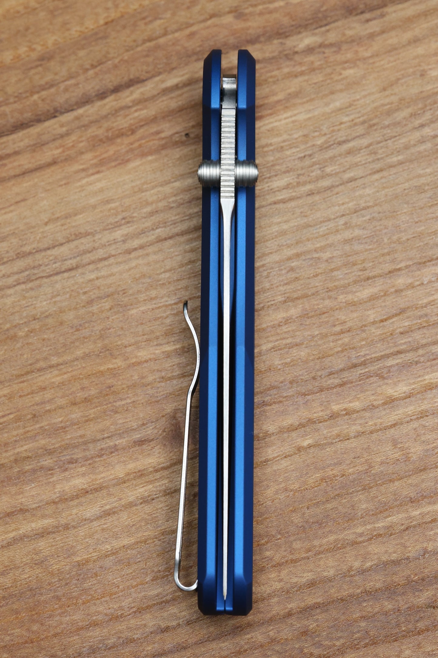PRO-TECH KNIVES PEACE NEIGHBOR AVALON TEXTURED BLUE ALUMINUM HANDLE MACHINED SATIN MAGNACUT BLADE 2026 CCK SPRING.1