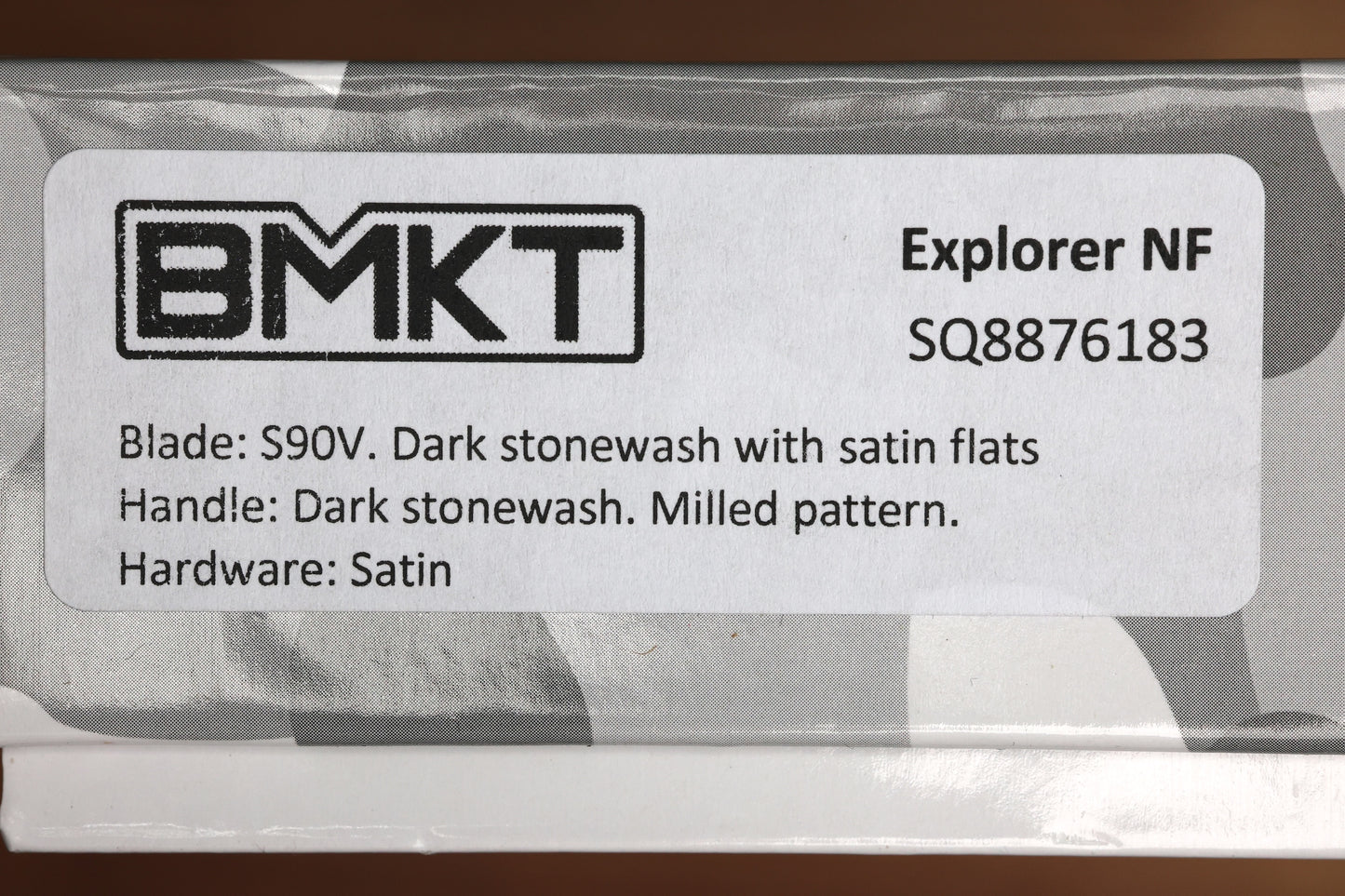 BMKT EXPLORER NF SPEC 1 - MILLED PATTERN TITANIUM  HANDLE WITH S90V BLADE