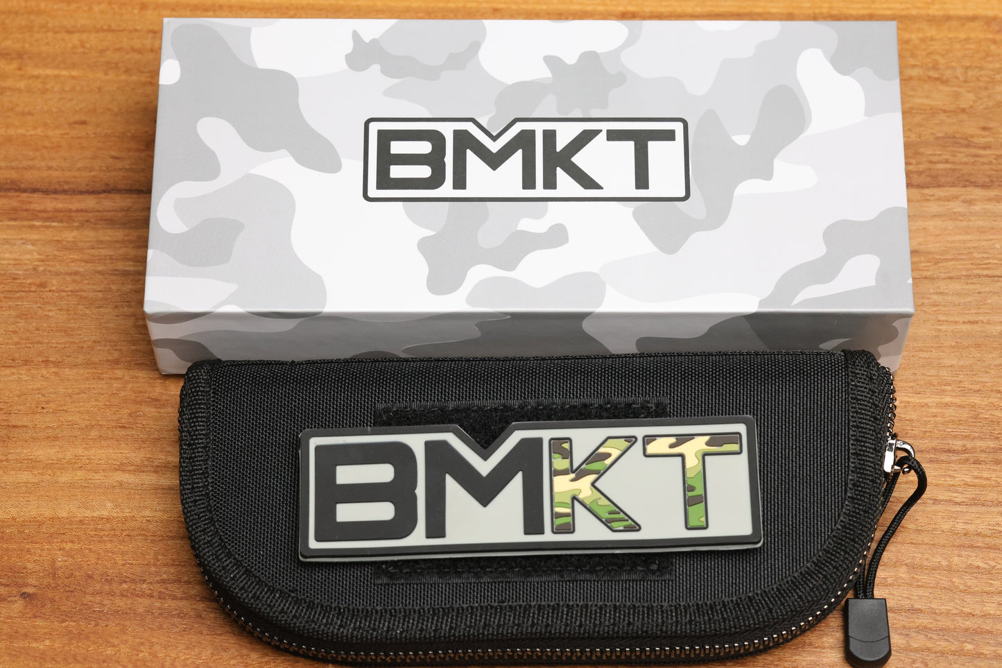 BMKT EXPLORER NF SPEC 1 - MILLED PATTERN TITANIUM  HANDLE WITH S90V BLADE