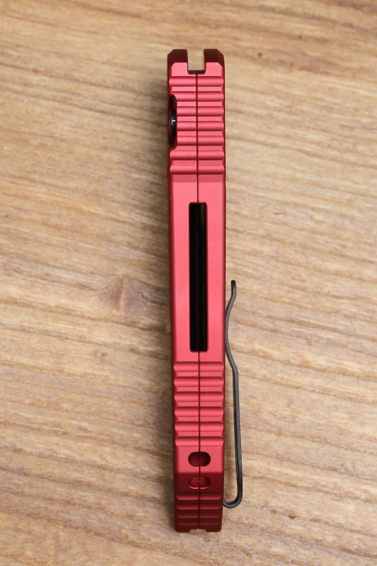 PRO-TECH TR-3 INTEGRITY MANUAL RED ALUMINUM RELIC HANDLES W/ DLC MAGNACUT INT1106-REPTILE RED